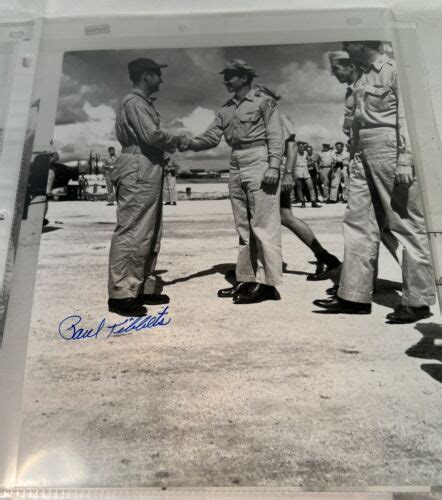 Enola Gay Crew Paul W Tibbets Photograph Signed X Ebay