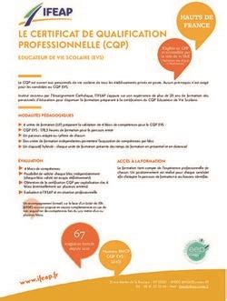 LE CERTIFICAT DE QUALIFICATION PROFESSIONNELLE CQP