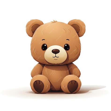 Premium Photo Teddy Bear Vector Illustration In Kawaii Anime Style Cartoon