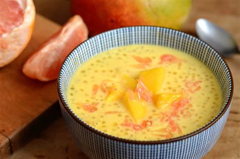 Yáng zhī gānlù Dessert rafraîchissant à la mangue lait de coco et