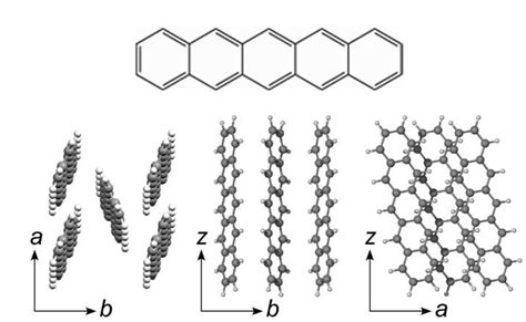 4 Structure Formula Of A Pentacene Molecule And Three Different Download Scientific Diagram