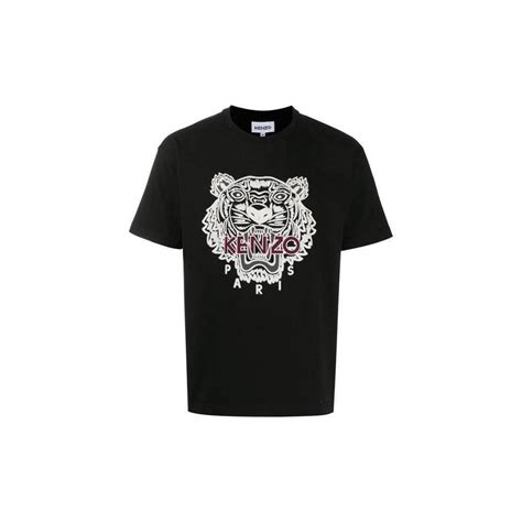 Kenzo Varsity Tiger Black T Shirt Clothing From N22 Menswear Uk