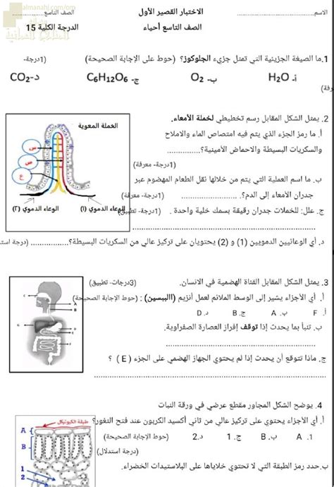 الجدول الدوري للعناصر الصف الحادي عشر كيمياء الفصل الأول 20222023