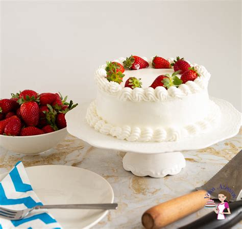 Strawberries And Whipped Cream Cake