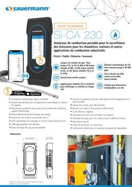 Telechargement Documentation Technique Analyseur De Combustion Si Ca