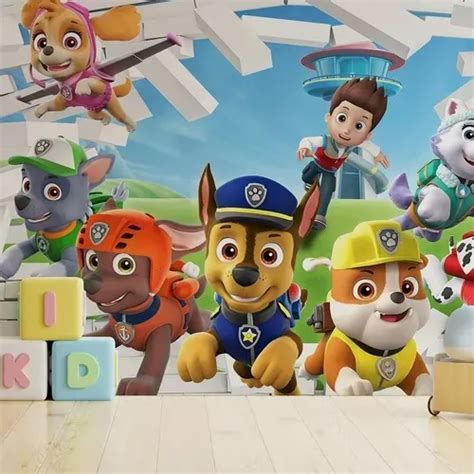 Patrulha Canina Papel De Parede - Papel De Parede Patrulha Canina Personalizado | Parcelamento sem juros