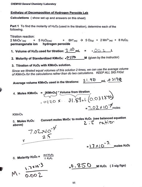 Chemlab June Given T Enthalpy Of Decomposition Of Hydrogen