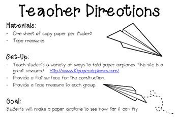 Paper Airplane Engineering Challenge Project Great STEM Activity