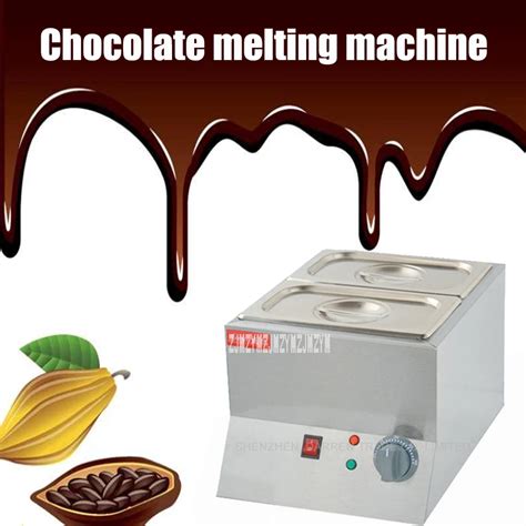 1pc Double Electric Chocolate Fountain Fondue Chocolate Melt Pot Melter