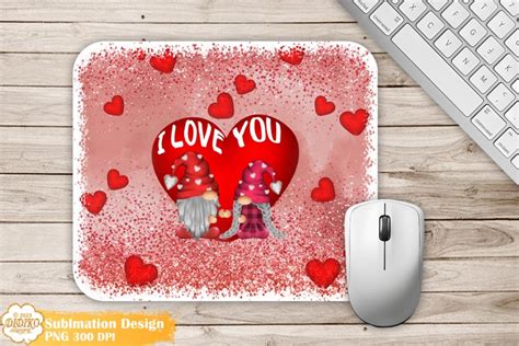 Valentines Mouse Pad Sublimation Gnome Mouse Pad 3060927