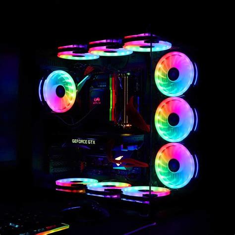 Kit Fans Cooler Rgb Mm Controladora Controle Remoto Ventoinha P