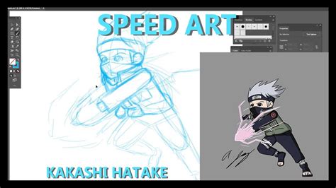 SPEED ART EP 1 KAKASHI HATAKE YouTube