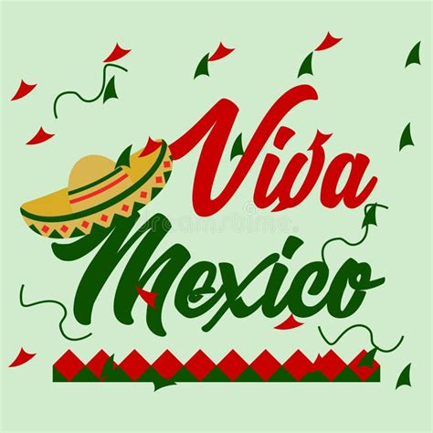 Viva Mexico Illustration Vector Art Logo Template And Illustration