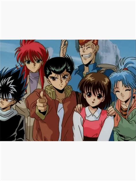 Yu Yu Hakusho Group Photo Classic Sticker By Wintlewfpopk Redbubble