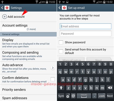 Inside Galaxy Samsung Galaxy S How To Add Multiple Email Accounts In