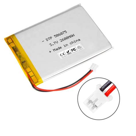 Customized V Rechargeable Lithium Polymer Battery V