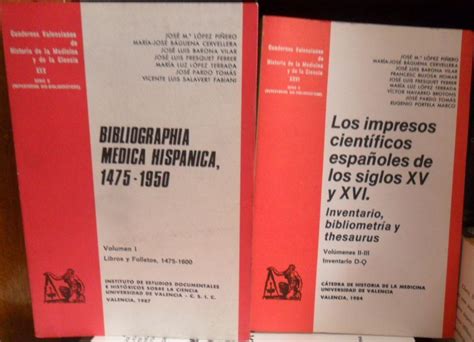 LOS IMPRESOS CIENTÍFICOS ESPAÑOLES DE LOS SIGLOS XV Y XVI Inventario