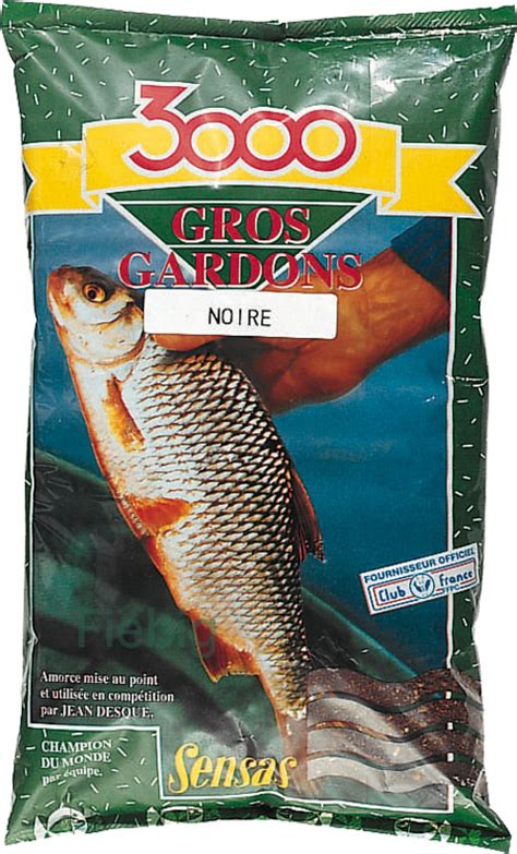Sensas 3000 Gros Gardons Noir 1Kg, MHD 07/2026 - Sensas