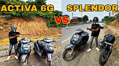 Splendor Bs Vs Activa G Drag Race In Highway Youtube