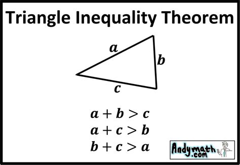 Triangle Inequality Theorem Worksheet