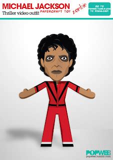 Ninjatoes Papercraft Weblog Michael Jackson Thriller Zombie