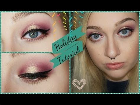 Cranberry Gold Holiday Makeup Tutorial Youtube