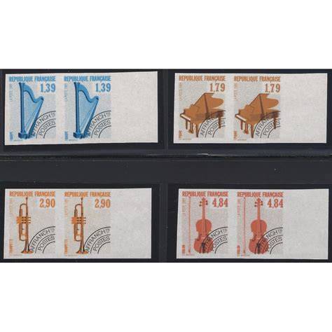 Instruments De Musique Timbres Pr Oblit R S N S Rie Non Dentel