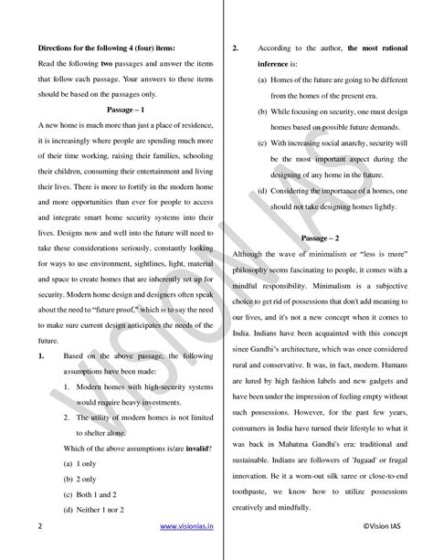 Vision Ias Csat Test Final Questions And Sulution