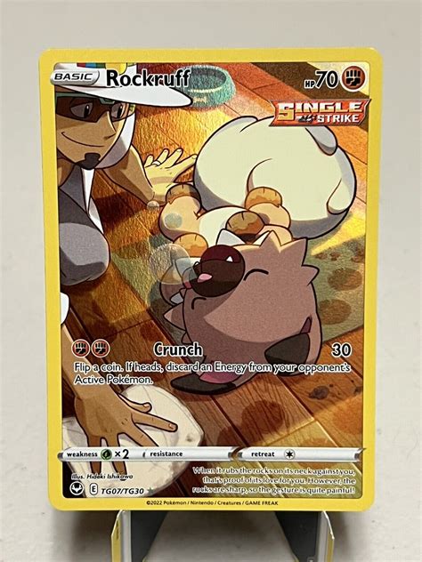 Pokemon TCG Silver Tempest Rockruff TG07 TG30 Trainer Gallery M NM EBay