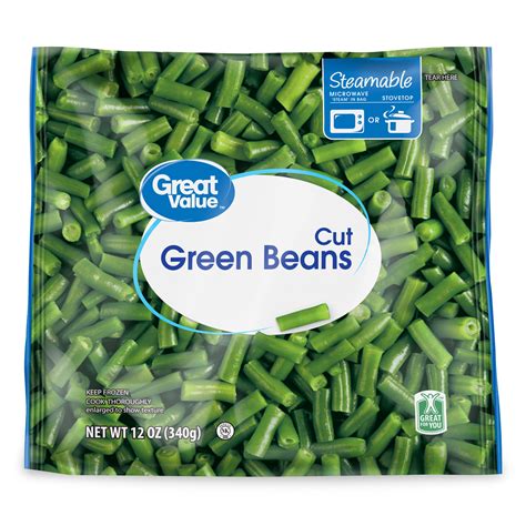 Great Value Frozen Cut Green Beans Oz Steamable Bag Droneup Delivery