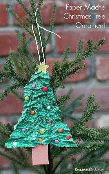 Homemade Paper Christmas Tree Ornaments