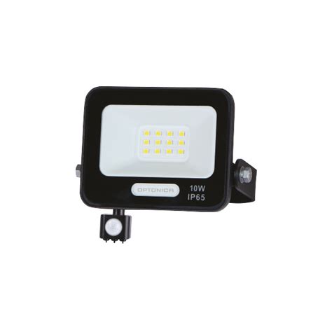 LED SMD Floodlight IP65 Black Body With Sensor Optonica LED