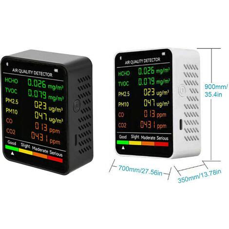 9 en 1 PM2 5 PM10 HCHO TVOC CO CO2 Détecteur multifonctionnel de