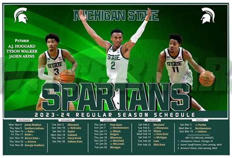 Michigan State Basketball 2024 Schedule - Vita Aloysia