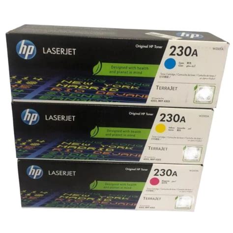 Toner Hp Color LaserJet Pro 4203 MFP 4303 230A CMYK Juego Completo