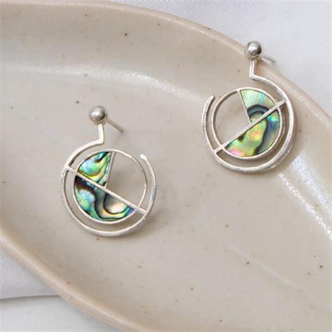 Handmade Jewelry Venus Paula Abalone Real Silver Mother Of Shell