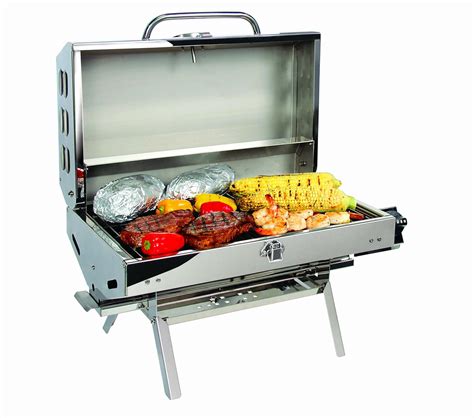 Mounted Rv Gas Grill Portable Bbq Barbecue Camping Cooking Camper Propane Table Ebay