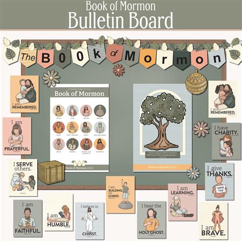 Book Of Mormon Primary Bulletin Board Prints Lds Primary