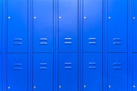 Blue High School Lockers