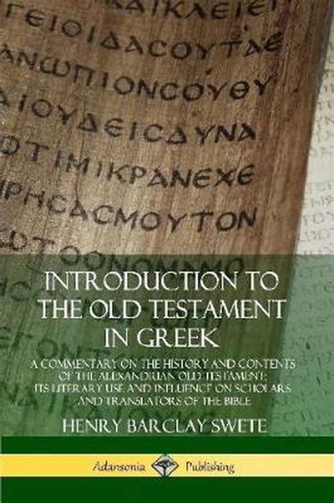 Introduction To The Old Testament In Greek Henry