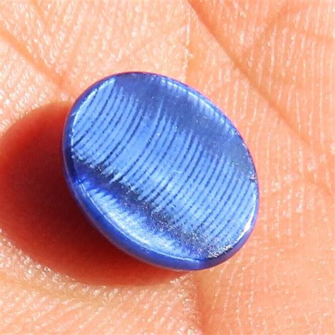 8 60Cts Natural 6 Rays Blue Star Sapphire Oval Cabochon 10x14x5mm Loose