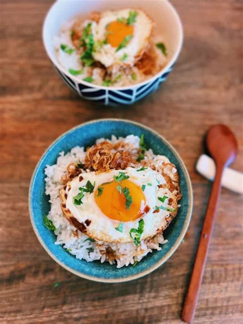 Pork Lard Mixed Rice 豬油拌飯 Tiffy Cooks