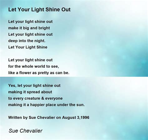 Shining Light Poem