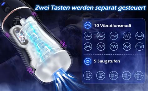 Masturbating For Men Amovibe Sex Toy For Men Electric Masturbator With 10 Vibration Modes And