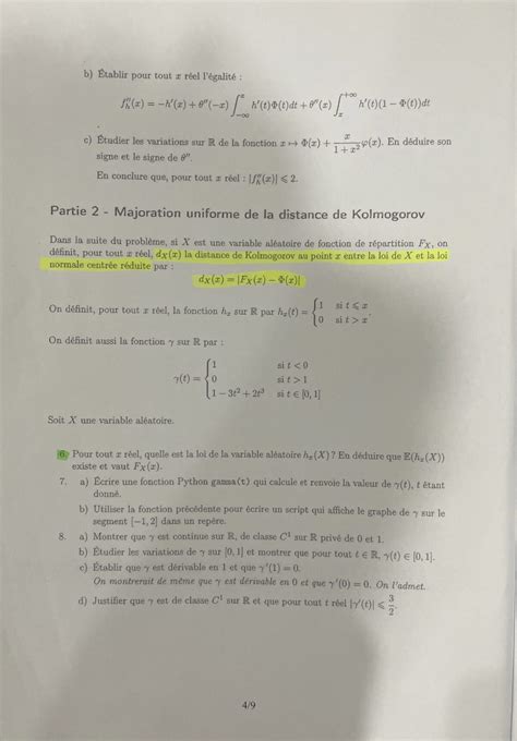 Maths I Appliqu Es Hec Essec Sujet Major Pr Pa