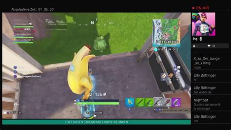 Fortnite PS4 Stream FREUND SPIELT MIT BIS ZUM 1 EPISCHER SIEG