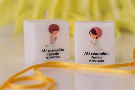 Souvenir Comunion Bautismo Velas Originales X Souvenirs