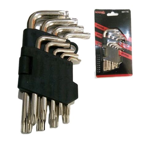 Llaves Torx Jgo De 9 Pzas Blister HERRAMIENTAS