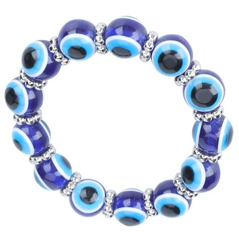 Bracelet bleu Ts pour Femme œil Turc Bracelet perlé Mauvais œil