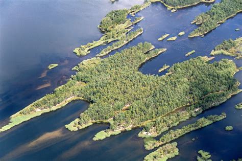 Senftenberg Aus Der Vogelperspektive See Insel Auf Dem Senftenberger